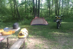Camping in Paul Bunyan State Forest